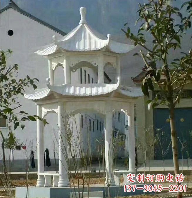 苏州汉白玉凉亭雕塑,为您打造完美的艺术空间