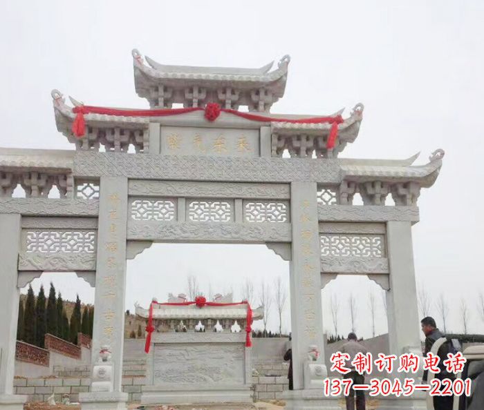 苏州中领雕塑专业定制牌坊石雕