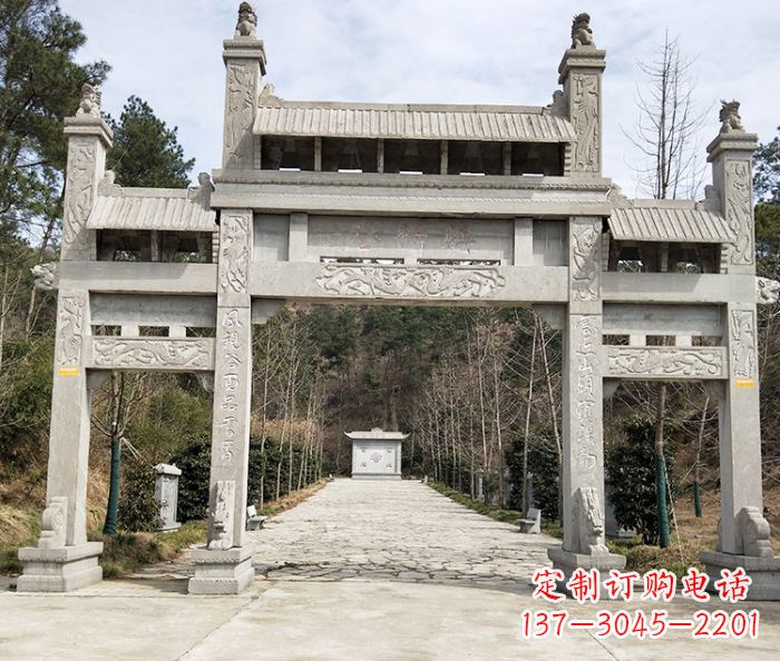 苏州中领雕塑定制牌坊石雕