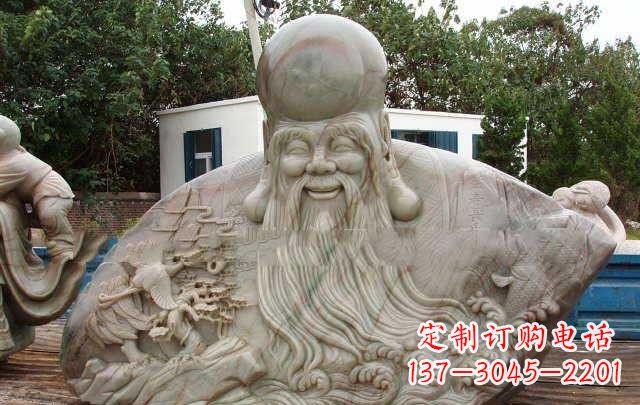 苏州老寿星大型胸像石雕