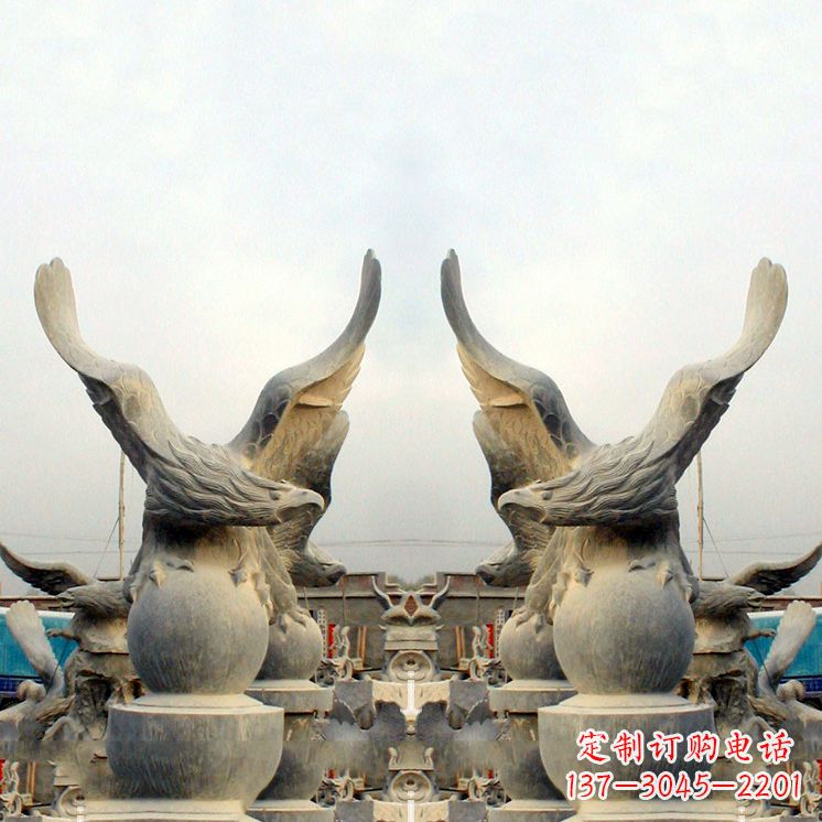 苏州精美老鹰青石雕塑,呈现独特自然美