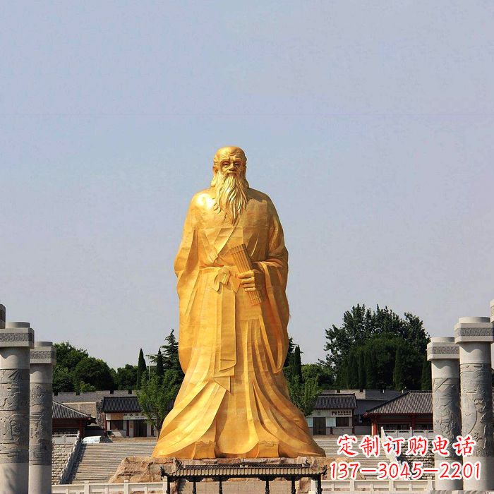 苏州经典人物老子雕像,表达真情