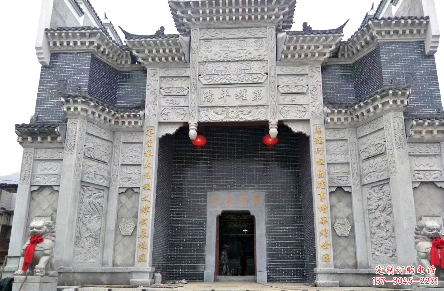 苏州陵园石雕牌坊|精湛的雕塑工艺