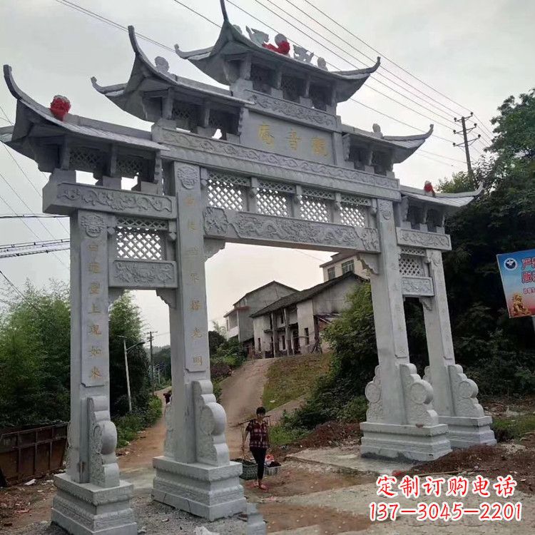 苏州领雕塑-专业的石牌坊雕塑定制