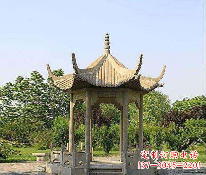 苏州六角凉亭雕塑：精致而经典