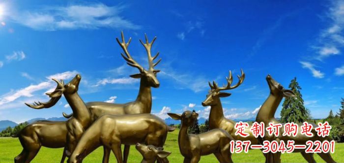 苏州静谧之美,梅花鹿铜雕装点你的家