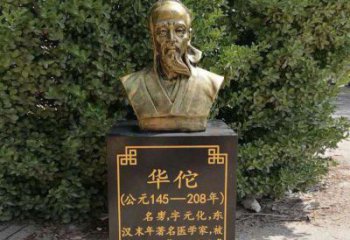 苏州传承古代名人——华佗铜雕