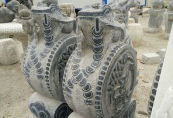 苏州古韵深远，金蟾抱鼓石仿古门墩雕塑