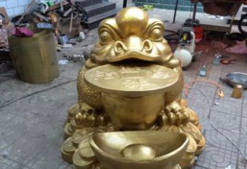 苏州铜质金蟾招财动物雕塑
