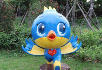 苏州蓝色梦幻，玻璃钢鸽子雕塑