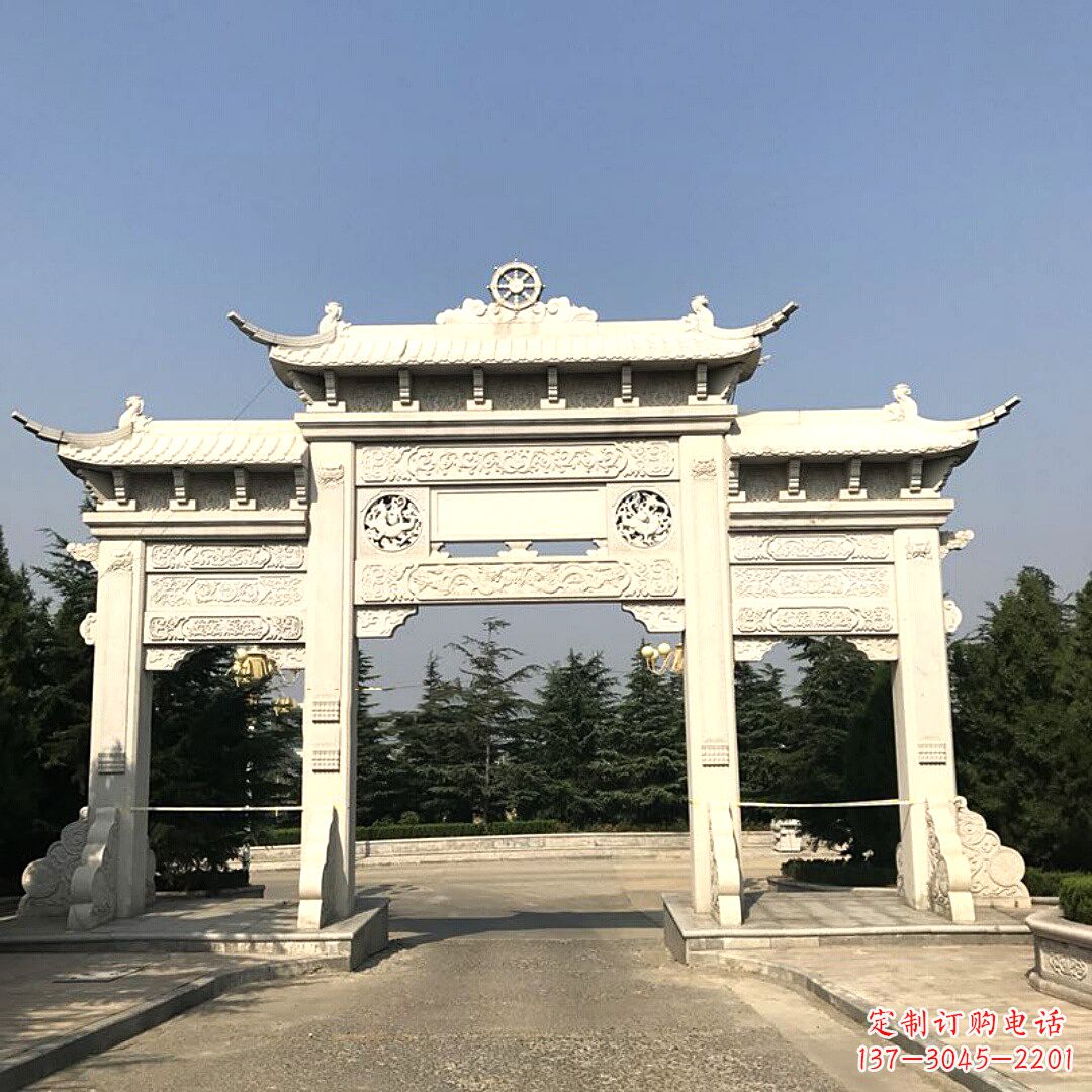 苏州精致牌坊柱座石雕服务,古色古香装点璀璨文化