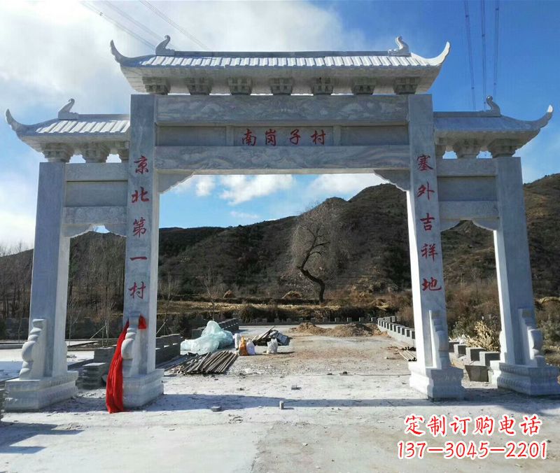 苏州中领雕塑:牌楼石雕精品定制