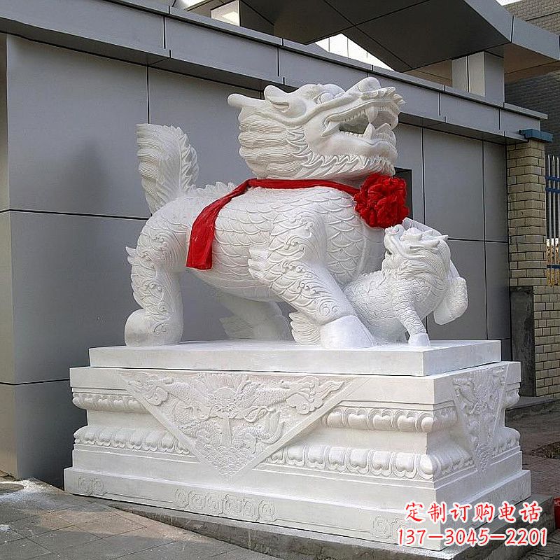 苏州超精美的中国麒麟石雕