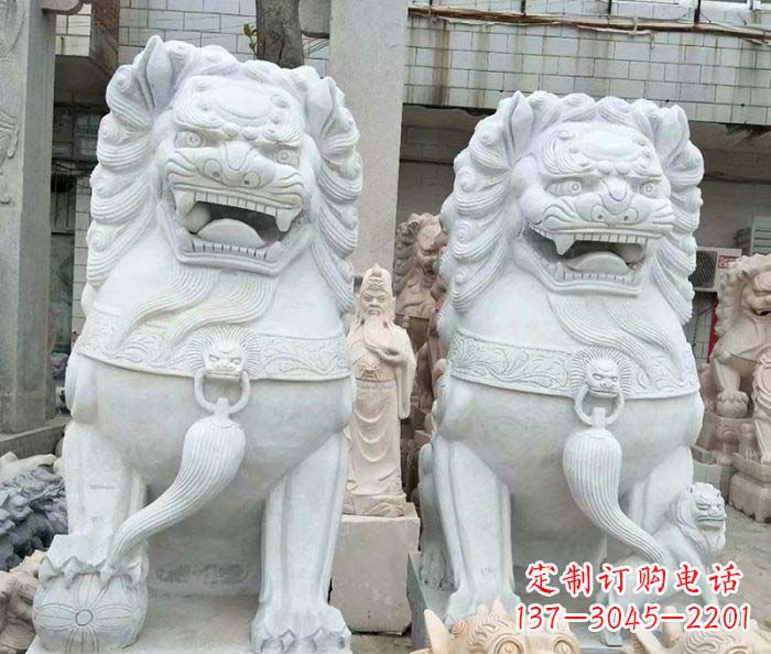 苏州精美大理石狮子雕塑