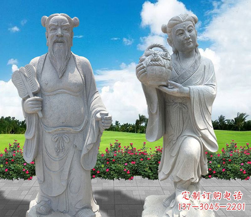 苏州青石八仙过海石雕永久保存您心中的传统宗族魅力