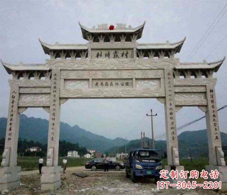 苏州三门牌坊石雕:细节讲究处处把精雕细琢