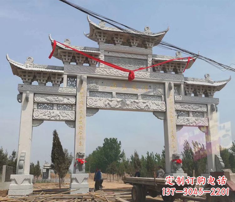 苏州中领雕塑-大理石牌坊石雕