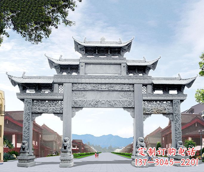 苏州高品质牌坊石雕,为您量身定制