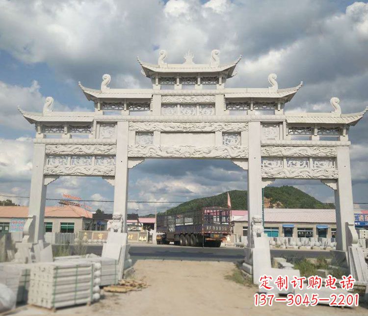 苏州精美大理石牌坊石雕——给您的家园增添优雅气质