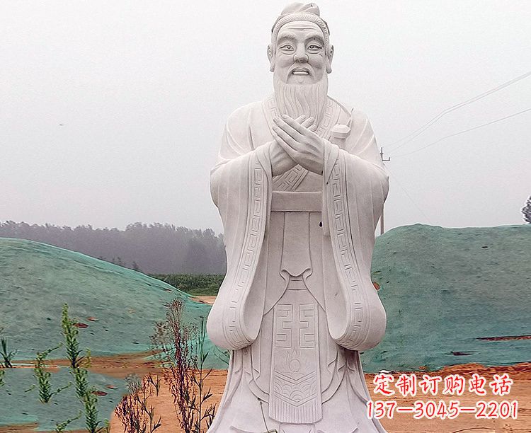 苏州中领雕塑:精致雕刻的少海公园孔子雕像