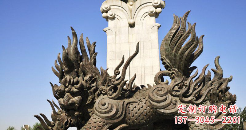 苏州中领雕塑：神兽火麒麟铜雕定制