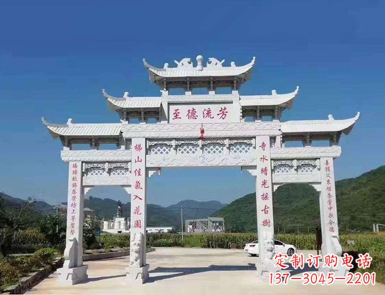 苏州匠心制作,精致牌坊雕塑