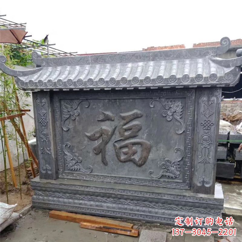 苏州中领雕塑：福字雕塑，点缀婚房庭院