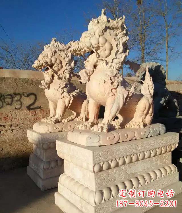 苏州完美的石雕-麒麟雕塑