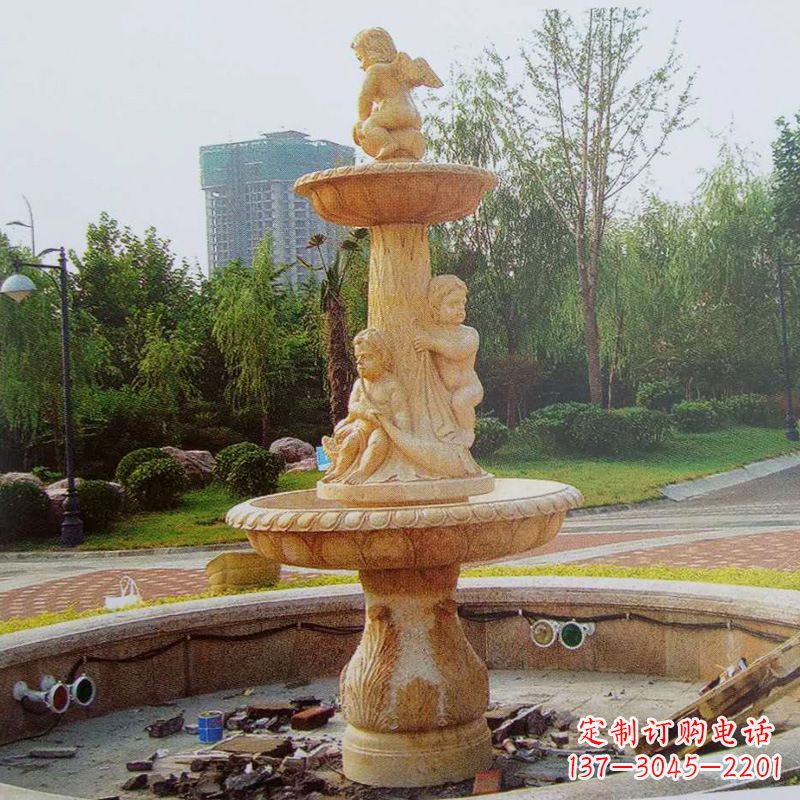 苏州石雕喷泉龙头——美观优雅的水景定制