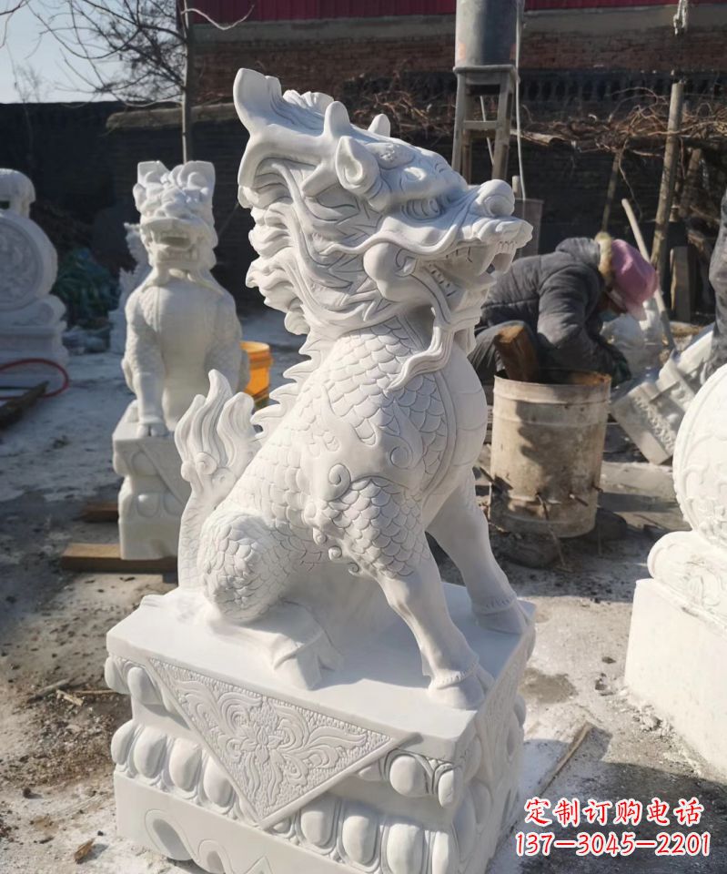 苏州正宗古典麒麟神兽招财动物雕塑