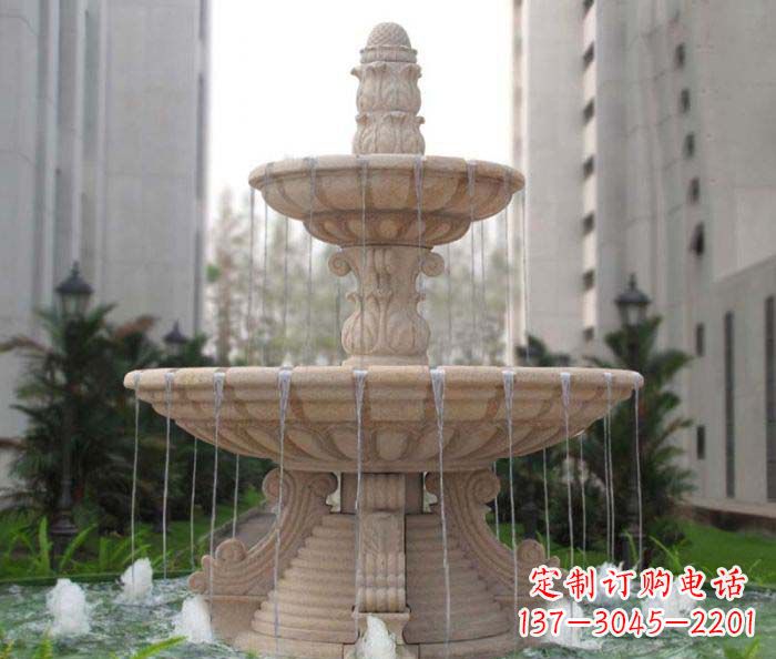 苏州双层喷泉小区石雕