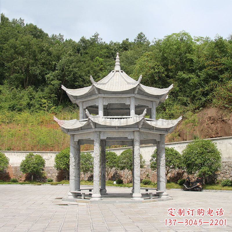 苏州双层庭院石凉亭