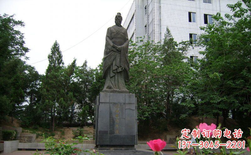 苏州司马迁古代名人铜雕