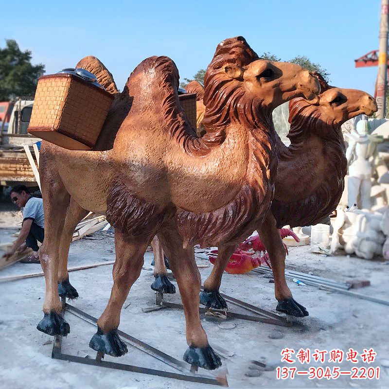 苏州丝绸之路仿真骆驼雕塑