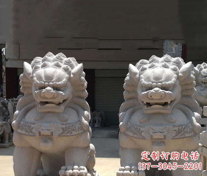 苏州寺庙景观仿古镇宅石狮子