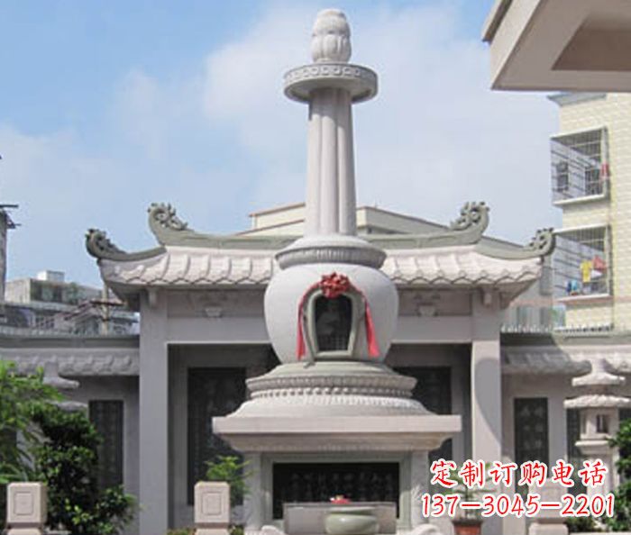 苏州寺庙景观舍利塔石雕 (4)