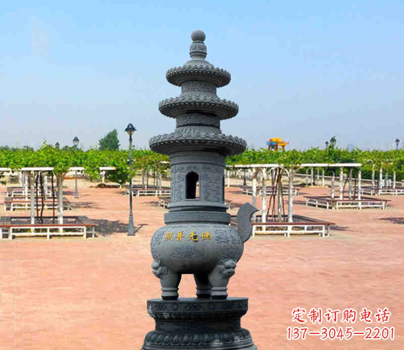 苏州寺庙塔铜雕香炉