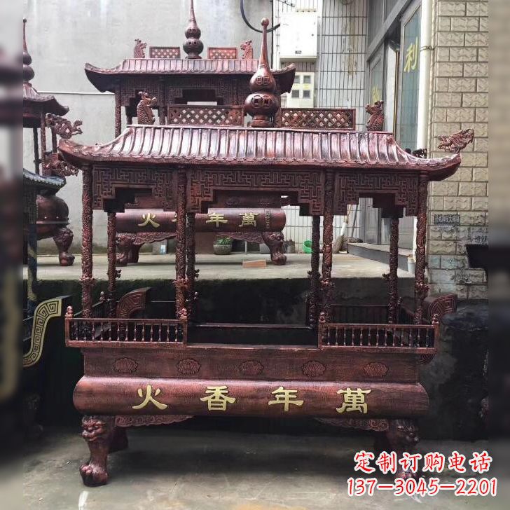 苏州寺庙香火香炉雕塑