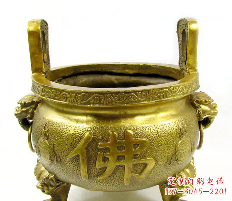 苏州寺庙香炉铜雕 (6)