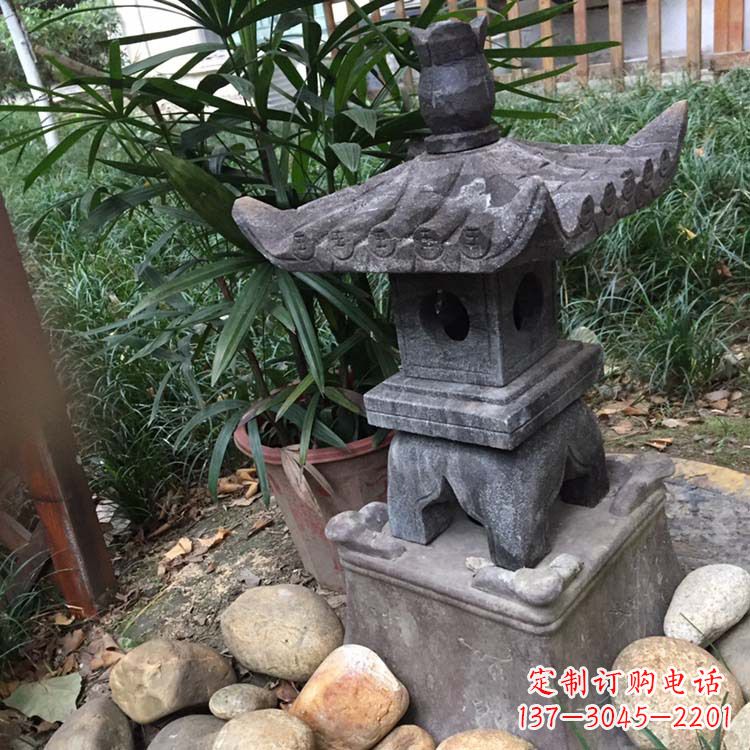 苏州寺庙园林青石做旧仿古石灯