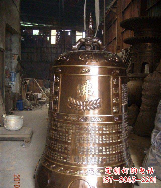 苏州寺庙铸铜钟铜雕