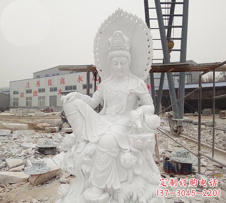 苏州寺庙自在观音雕像