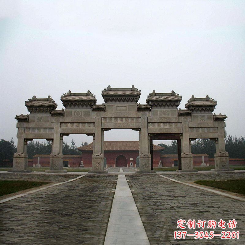 苏州寺院五门石牌楼