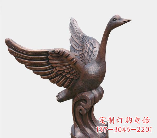 苏州天鹅锻铜雕塑