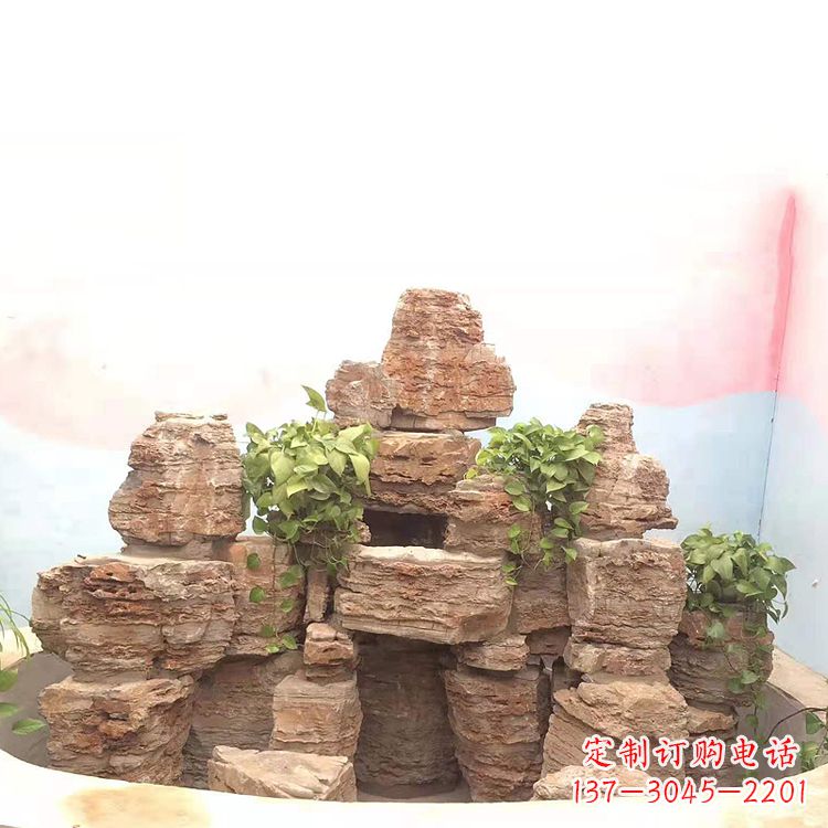 苏州庭院园林假山鱼池