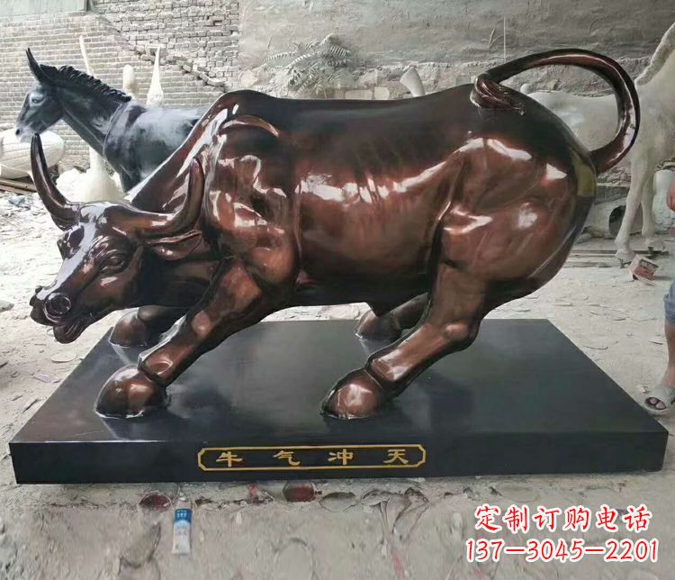 苏州铜雕城市牛气冲天