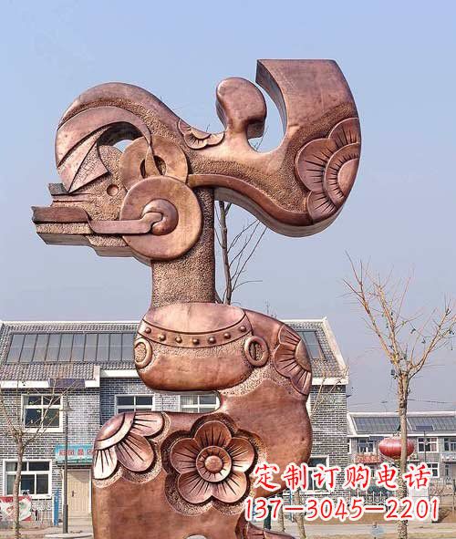 苏州铜雕抽象皮影戏人物