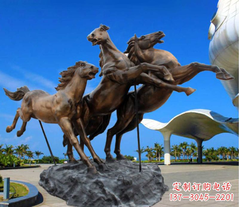 苏州铜雕飞马广场动物雕塑