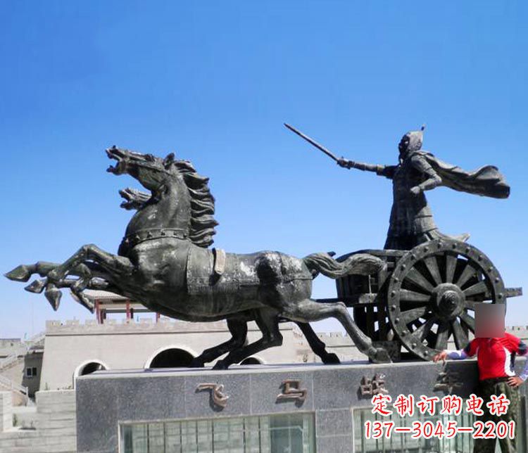 苏州铜雕飞马战车