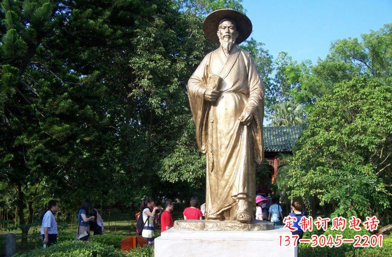 苏州铜雕古代名人苏轼苏东坡